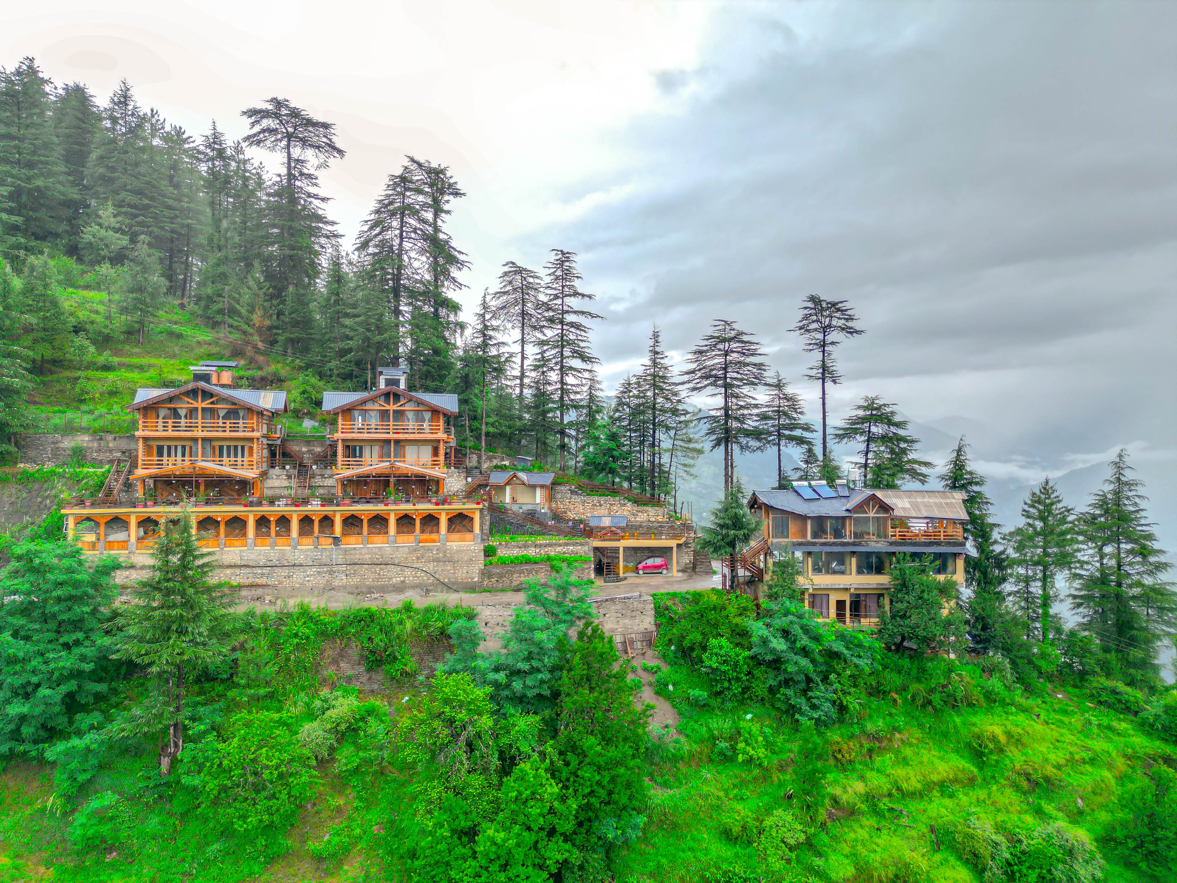 Property nestled in the mountains
