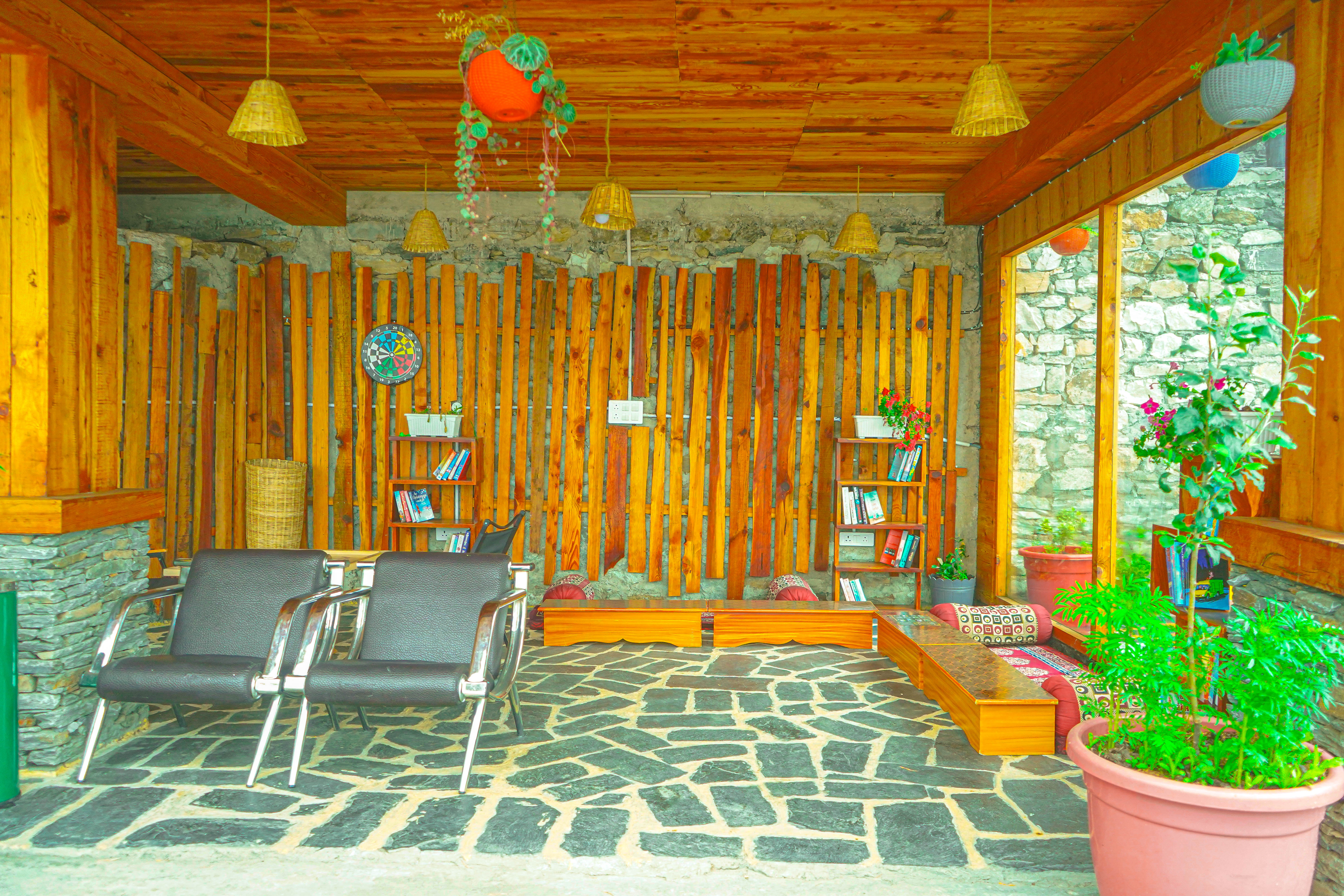 Wooden architecture closeup