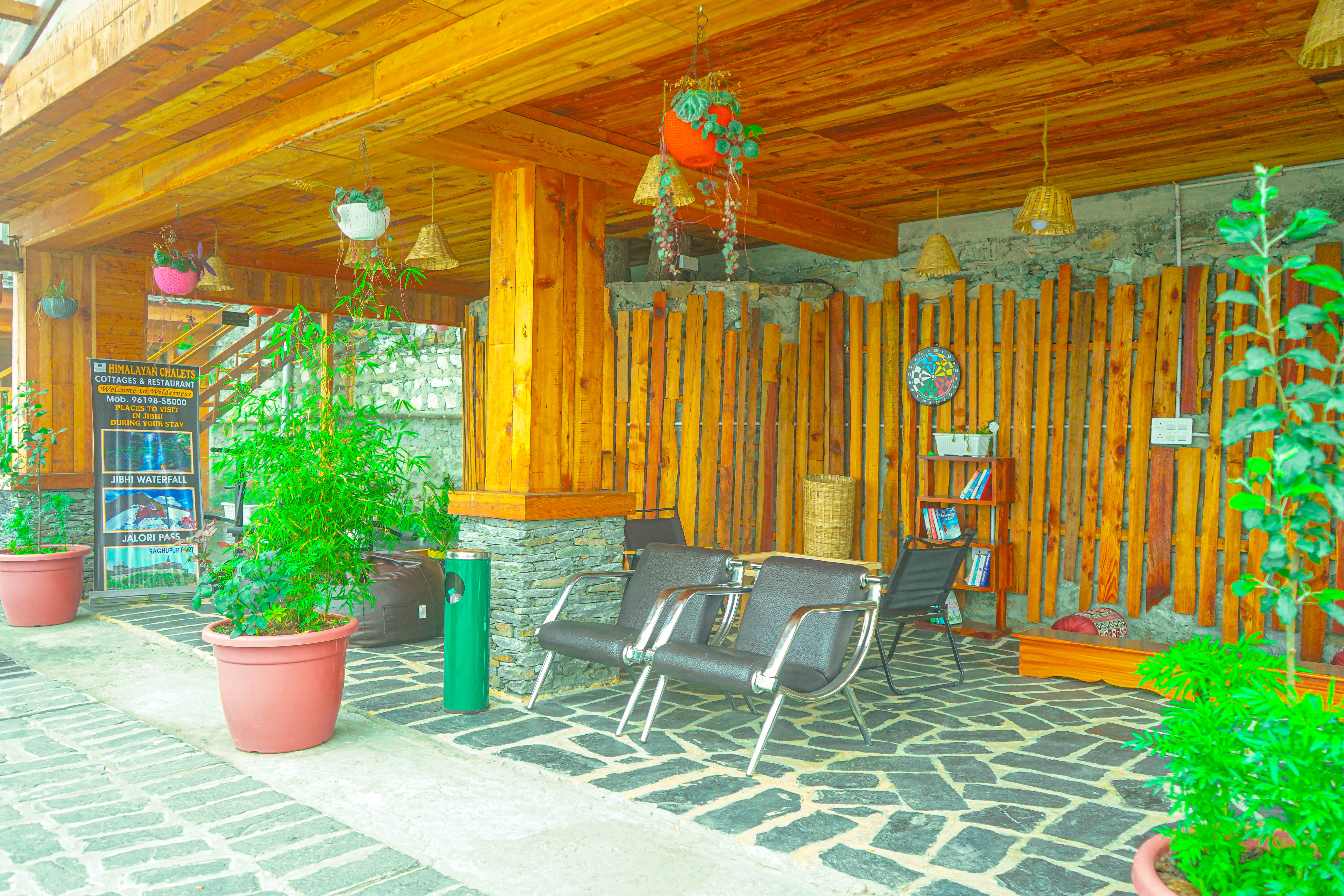 Room interior warm lighting