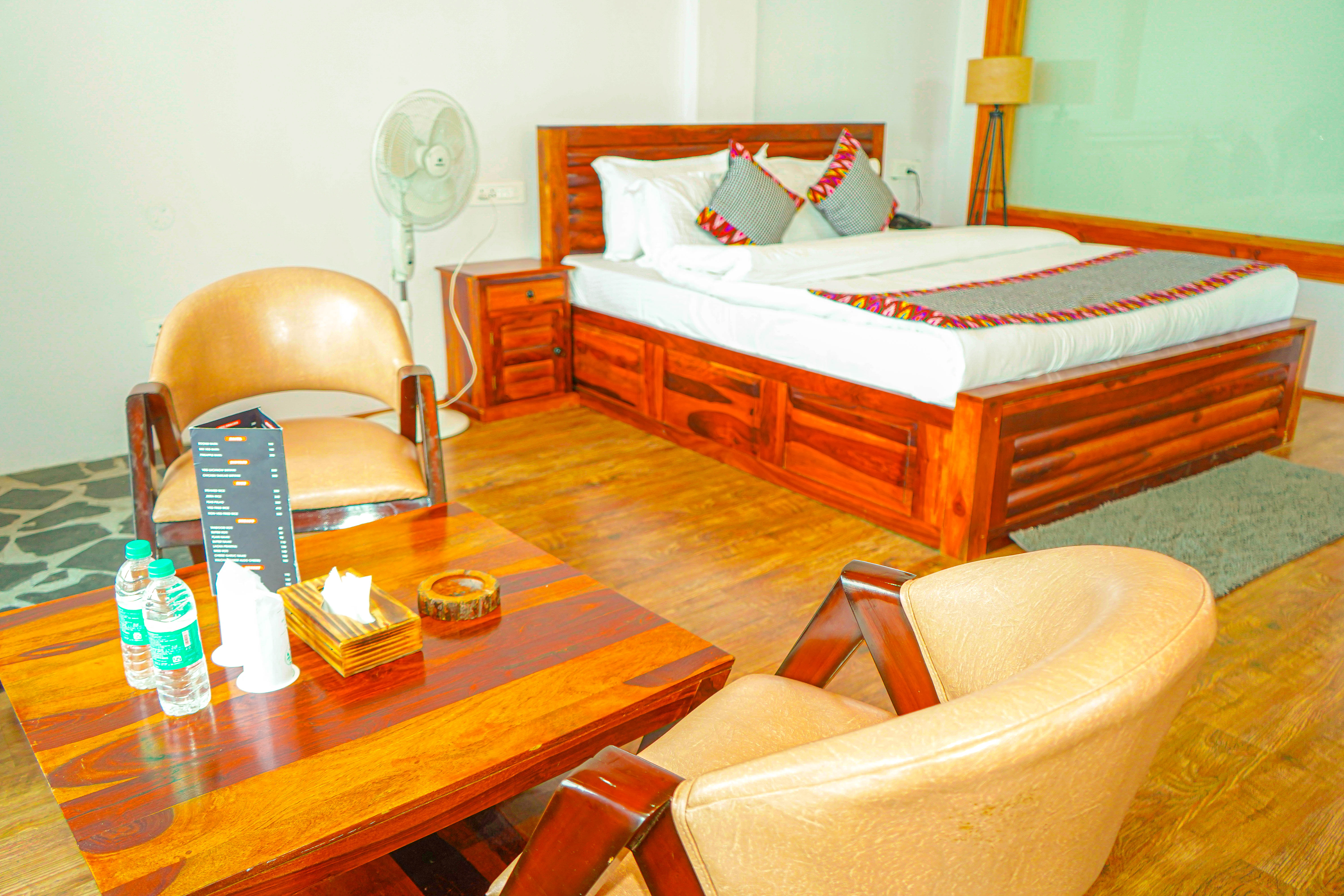 Chalet facade with flowers