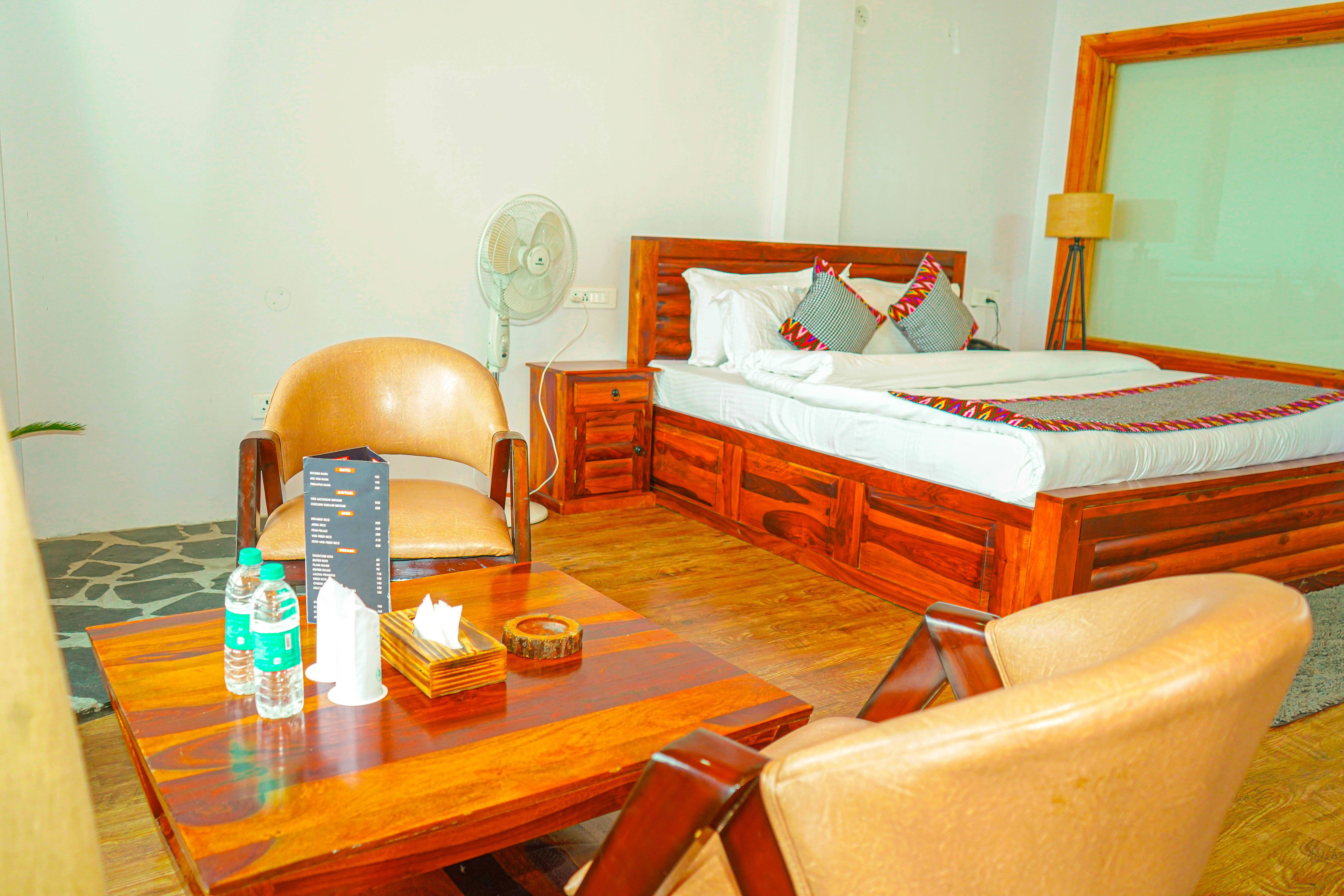 Stone pathway to rooms