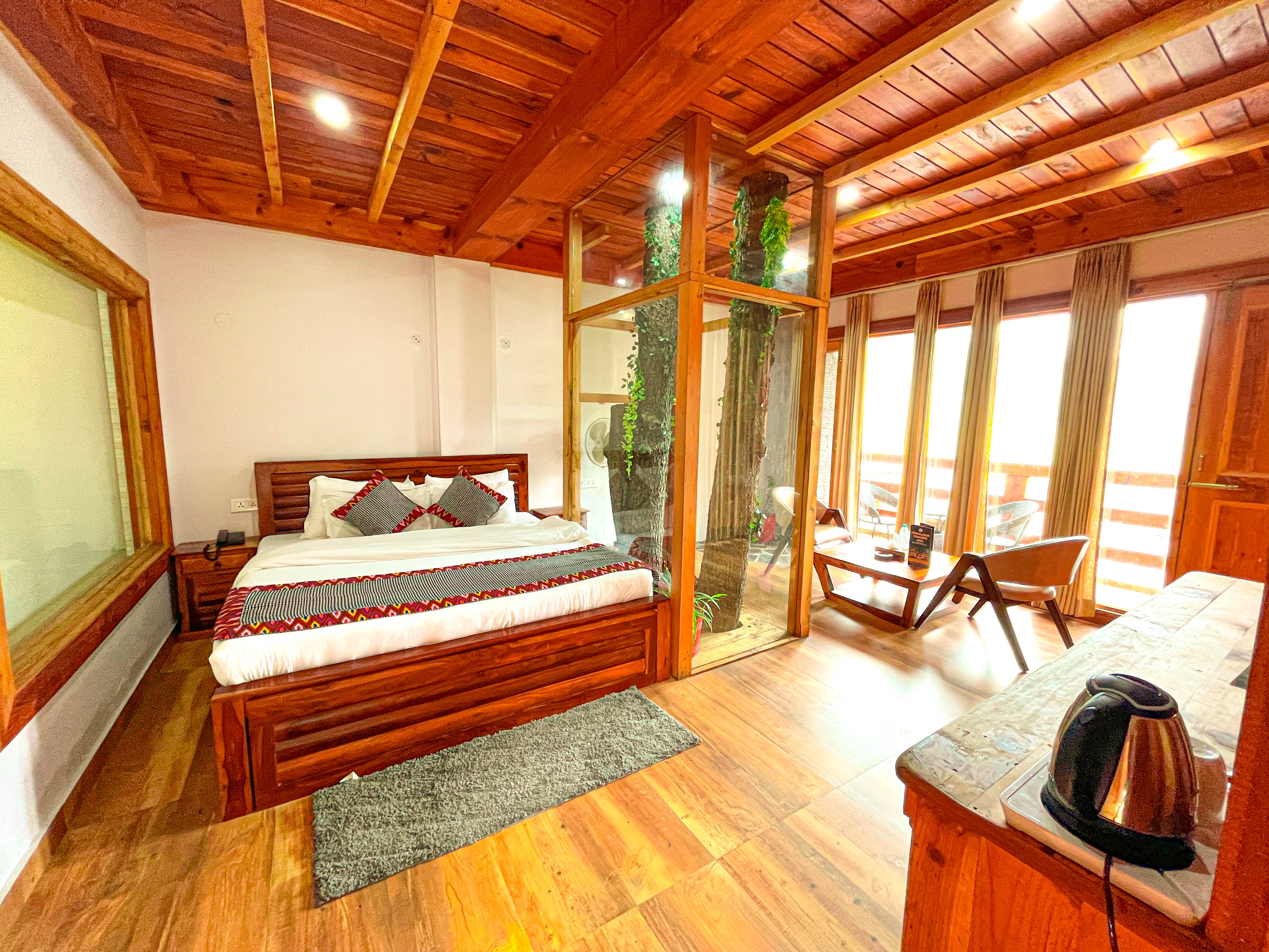 River flowing through valley