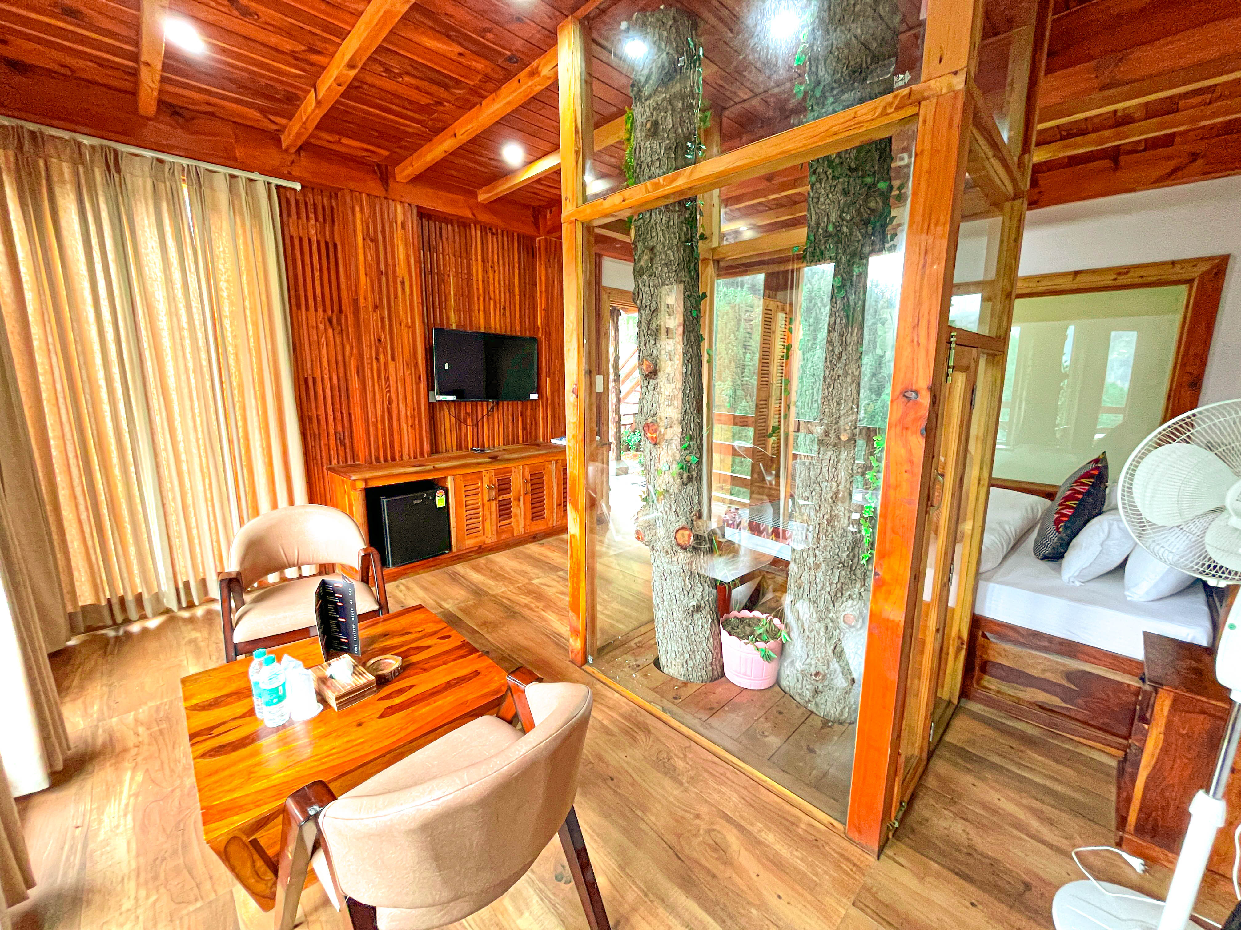 Morning light on peaks