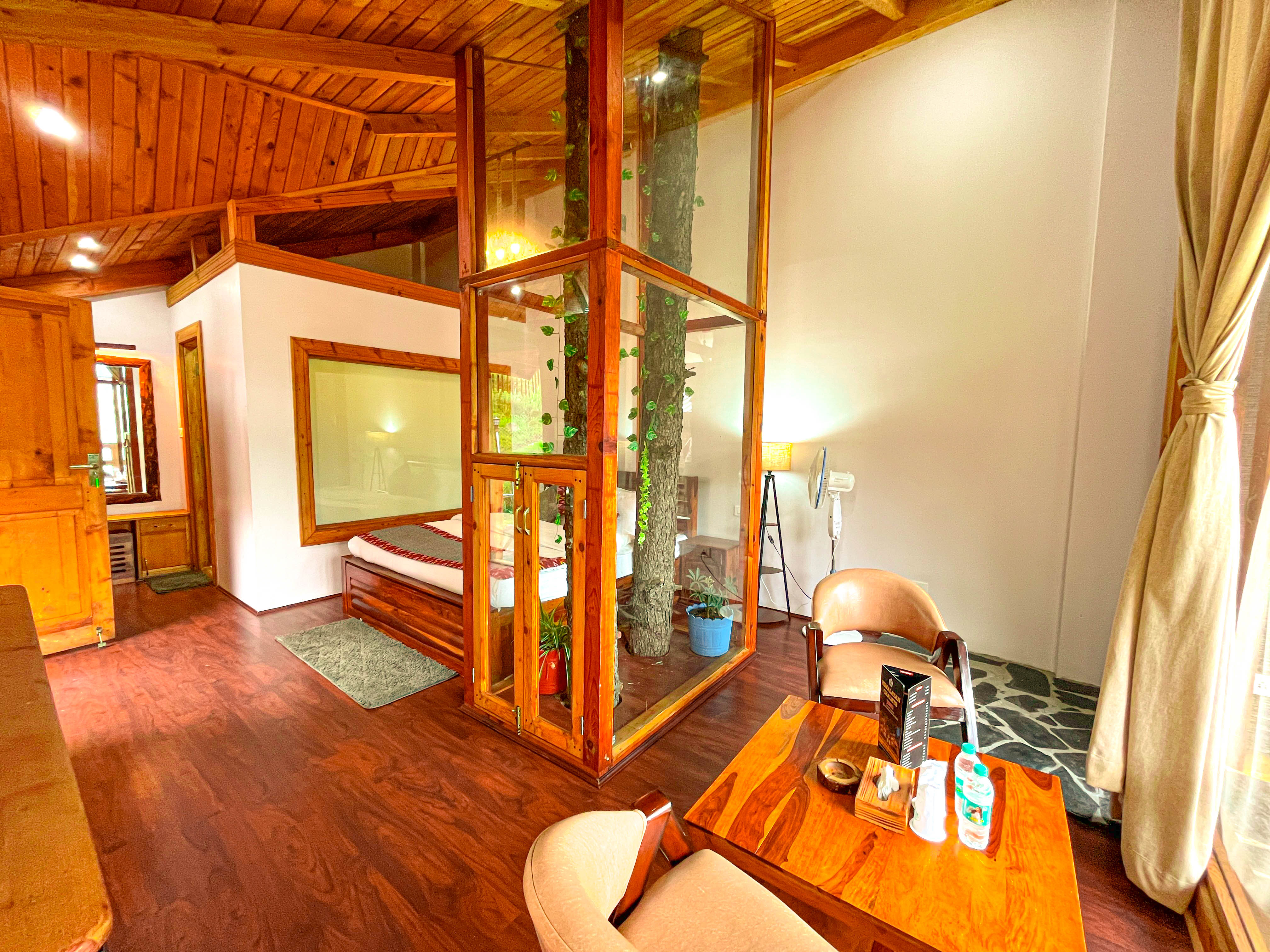 Riverside campfire area