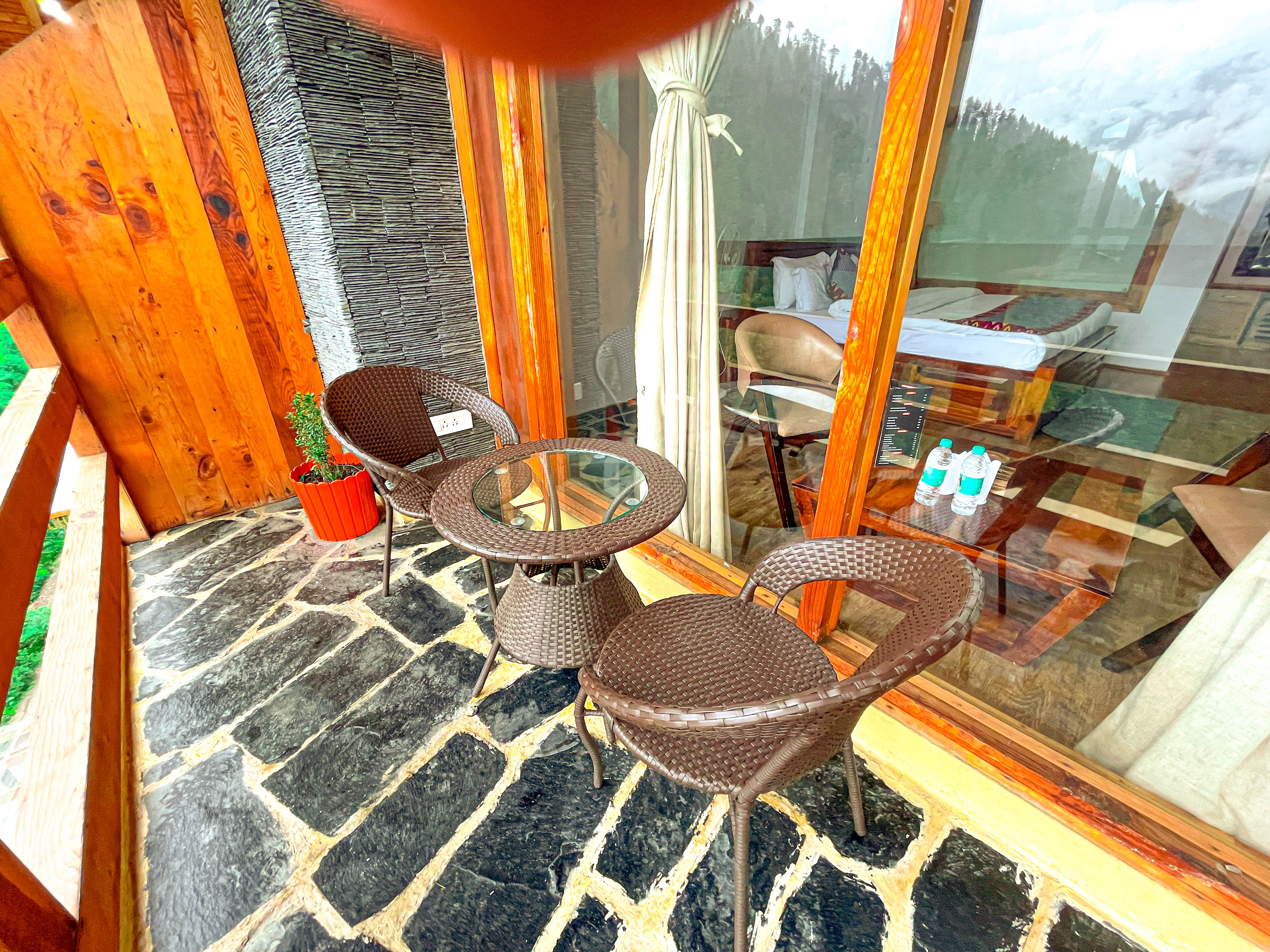 Panoramic valley landscape